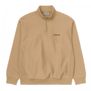 Half Zip American Script Sweat 07E 00 Dusty H 