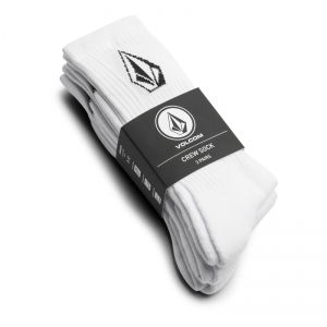 FULL STONE SOCK 3PK White