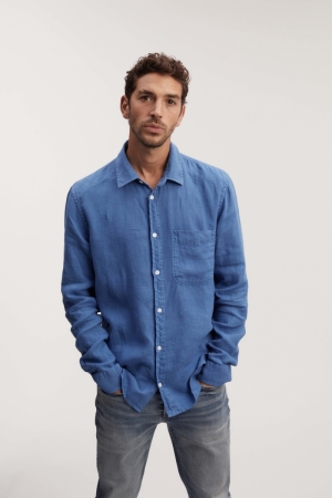 ROB REG SHIRT BRIGHT COBALT