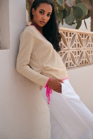 ARNO CONTRAST SAND/FUXIA