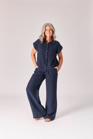 GINETTE PANTS 005 NAVY