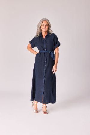 GIORGIA LONG DRESS 005 NAVY