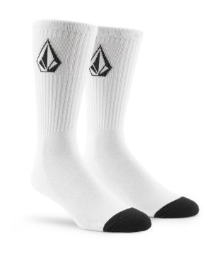 FULL STONE SOCK White