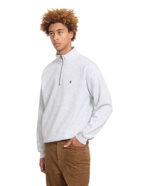 SINGLE STONE QUARTER ZIP Bone heather