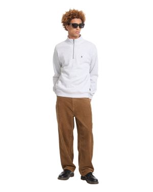 SINGLE STONE QUARTER ZIP Bone heather