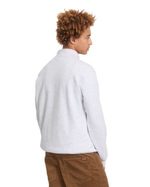 SINGLE STONE QUARTER ZIP Bone heather
