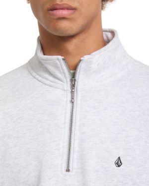 SINGLE STONE QUARTER ZIP Bone heather