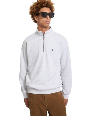 SINGLE STONE QUARTER ZIP Bone heather